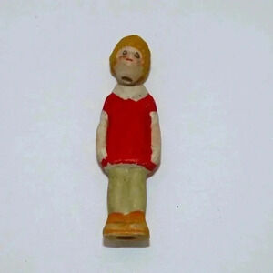 Vintage LITTLE ORPHAN ANNIE 1930's Bisque Nodder Figure Comic Strip Character